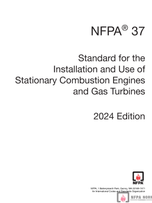 NFPA 37, STANDARD PER L'INSTALLAZIONE E L'USO DI MOTORI A COMBUSTIONE STAZIONARI E TURBINE A GAS PDF